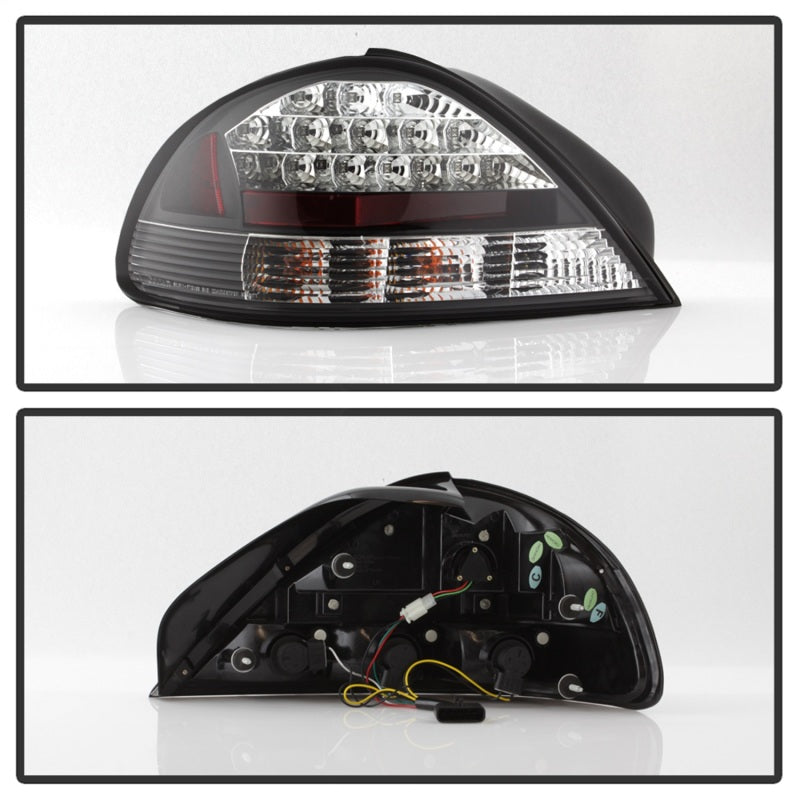 Spyder Pontiac Grand AM 99-05 LED Tail Lights Black ALT-YD-PGAM99-LED-BK - Mammoth Racing -