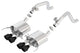 Borla 11863CB ATAK Axle-Back Exhaust System Quad Round Rolled Angle-Cut Black Ceramic Tip Quad Center Rear Exit Axle-Back Exhaust System - My Store