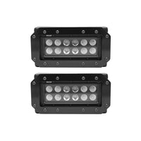 Westin HDX Flush Mount B-FORCE LED Light Kit (Set of 2) w/wiring harness - Black - Mammoth Racing -