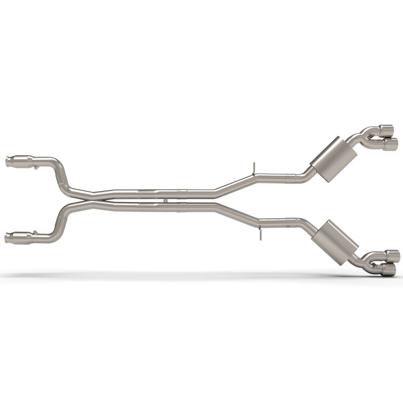 Kooks 2016+ Chevrolet Camaro SS LT1 6.2l 3in Exhaust w/3in Green Catted Pipe 4in Pol Slash Quad Tips - Mammoth Racing -