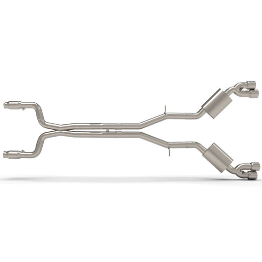 Kooks 2016+ Chevrolet Camaro SS LT1 6.2l 3in Exhaust w/3in Green Catted Pipe 4in Pol Slash Quad Tips - Mammoth Racing -
