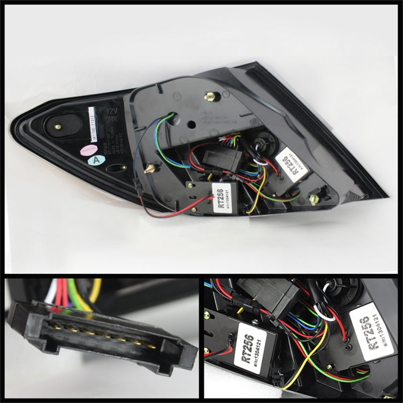 Spyder Mercedes Benz W204 C-Class 11-14 LED Tail Lights - Blk ALT-YD-MBZC11-LED-BK - Mammoth Racing -