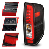 ANZO 2005-2021 Nissan Frontier LED Taillights Black Housing/Clear Lens - Mammoth Racing -