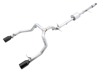 AWE Tuning 4th Gen GM 1500 5.3L 0FG Catback Split Rear Exit (Flat Bumper) - Dual Diamond Tips - Mammoth Racing -
