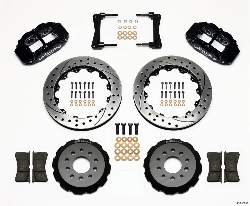 Wilwood Narrow Superlite 6R Front Hat Kit 13.06in Drilled 2005-2014 Mustang - My Store