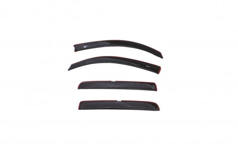 AVS 16-18 Toyota Tacoma Access Cab Low Profile Color Match Ventvisors 4pc - Black - My Store