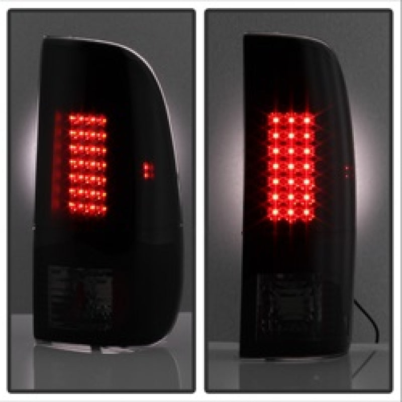 Spyder Ford F150 side 97-03/F250 Super Duty 99-07 LED Tail Lights Blk Smke ALT-YD-FF15097-LED-BSM - Mammoth Racing -