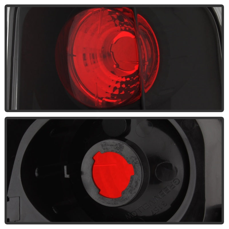 Spyder Cadillac Escalade SUV (Not EXT)02-06 Euro Style Tail Lights Black ALT-YD-CE02-BK - Mammoth Racing -