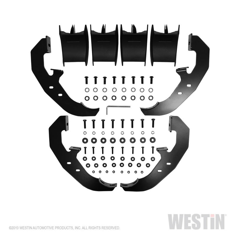 Westin 19-20 Chevrolet Silverado / GMC Sierra 1500 Reg Cab PRO TRAXX 4 Oval Nerf Step Bars - Black - Mammoth Racing -