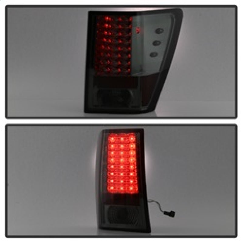 Spyder Jeep Grand Cherokee 07-10 LED Tail Lights Smoke ALT-YD-JGC07-LED-SM - Mammoth Racing -