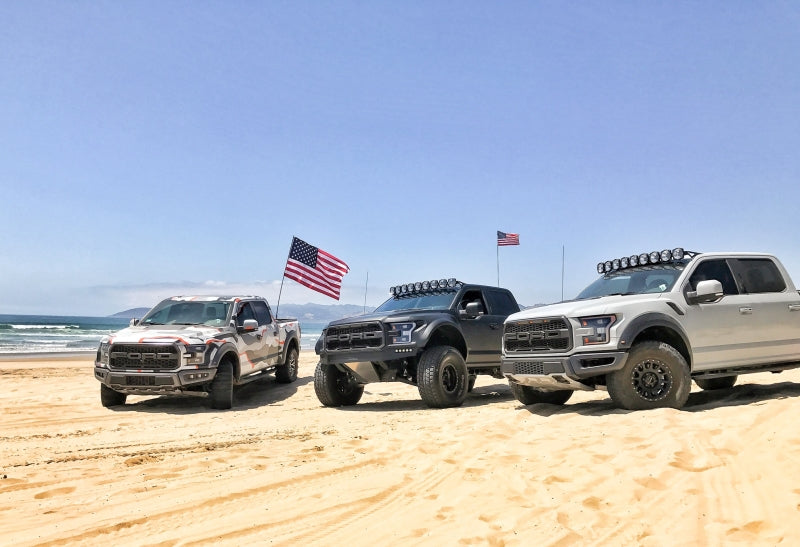 KC HiLiTES 17-18 Ford Raptor 57in. Pro6 Gravity LED 9-Light 180w Combo Beam Overhead Light Bar Sys - Mammoth Racing -