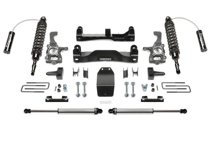 Fabtech 09-13 Ford F150 4WD 4in Perf Sys w/Dlss 2.5 C/O Resi & Rr Dlss - Mammoth Racing -