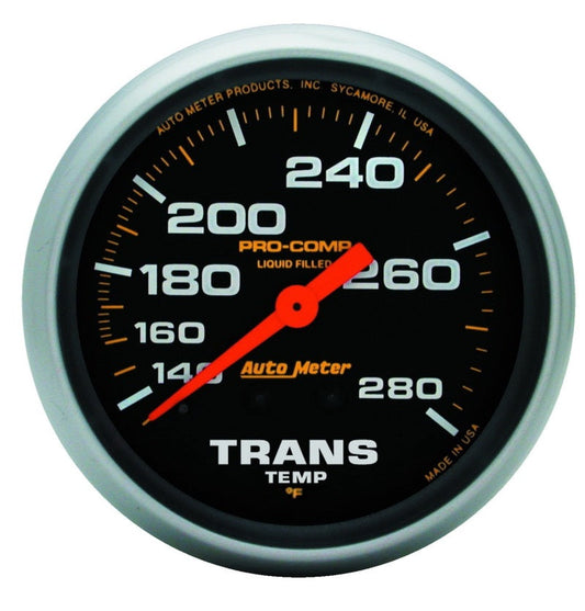 Autometer Liquid Filled Mechanical 66.7mm 140-280 deg F Termperature Gauge Includes 8 ft Tubing - My Store