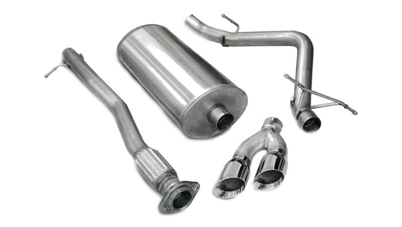 Corsa 07-08 Chevrolet Silverado Crew Cab/Short Bed 1500 4.8L V8 Polished Sport Cat-Back Exhaust - Mammoth Racing -