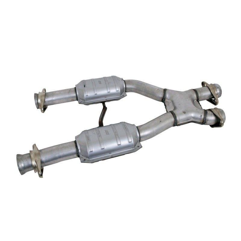 BBK 79-93 Mustang 5.0 Short Mid X Pipe With Catalytic Converters 2-1/2 For BBK Long Tube Headers - My Store