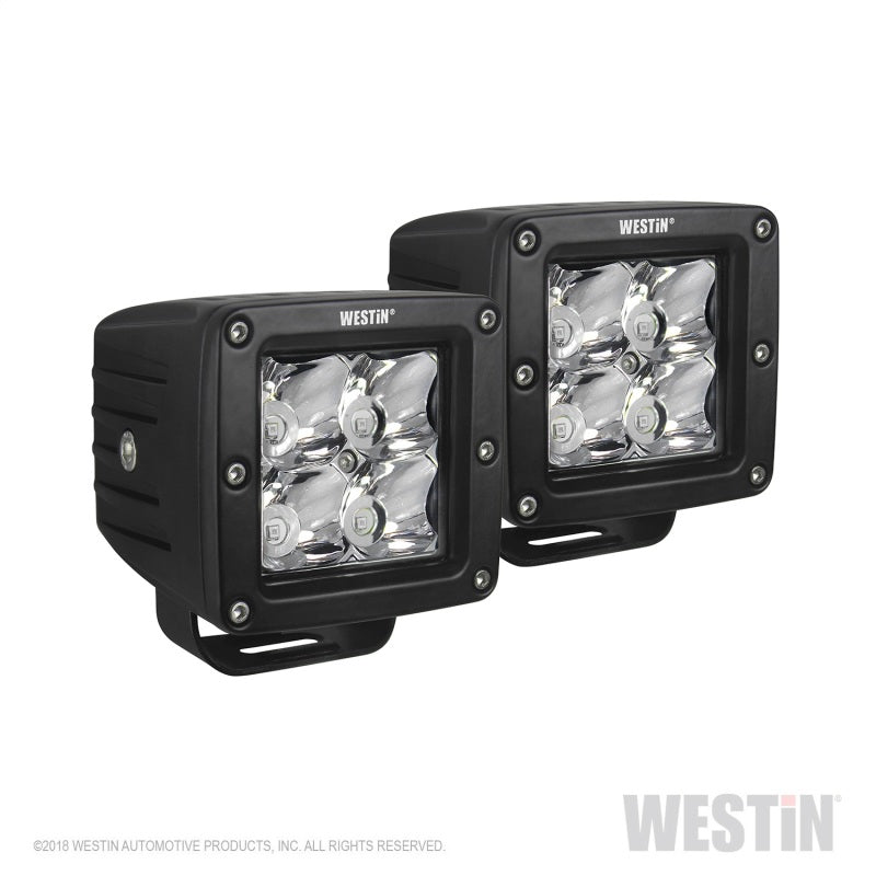 Westin Compact LED 5W 3.2 inch x 3 inch (Set of 2) - Black - Mammoth Racing -