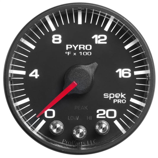 Autometer Spek-Pro 52.4mm 0-2000f Digital Stepper Motor Pyrometer Gauge