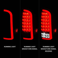 ANZO 05-15 Toyota Tacoma Full LED Tail Lights w/Light Bar Sequential Black Housing Clear Lens - My Store