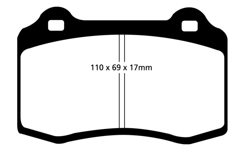 EBC 92-00 Dodge Viper 8.0 Yellowstuff Front Brake Pads - My Store