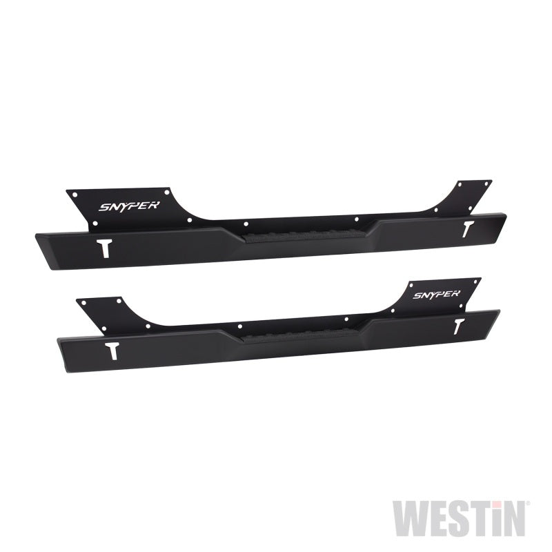 Westin/Snyper 07-17 Jeep Wrangler Rock Slider Steps - Textured Black - Mammoth Racing -