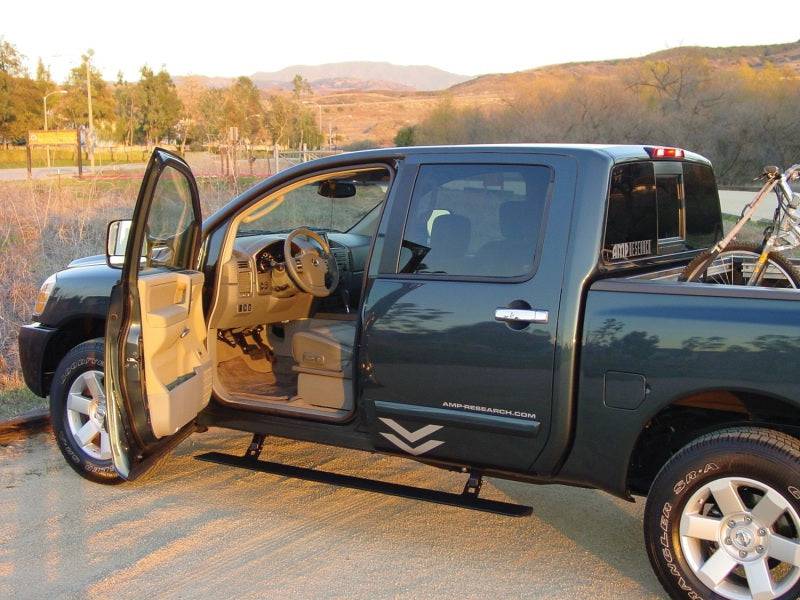 AMP Research 2004-2015 Nissan Titan Crew/King Cabs PowerStep - Black - My Store