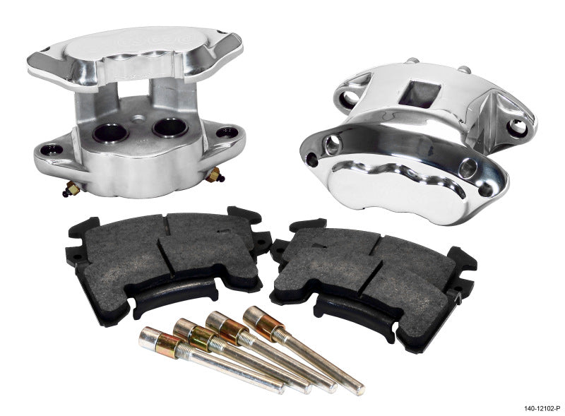 Wilwood D154 Rear Caliper Kit -Polished 1.12 / 1.12in Piston 0.81in Rotor - Mammoth Racing -