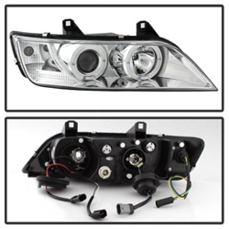 Spyder BMW Z3 96-02 Projector Headlights LED Halo Chrome High H1 Low H1 PRO-YD-BMWZ396-HL-C - Mammoth Racing -