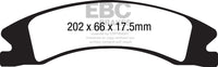 EBC 15+ Cadillac Escalade Ext/Esv 6.2 2WD Yellowstuff Front Brake Pads - My Store