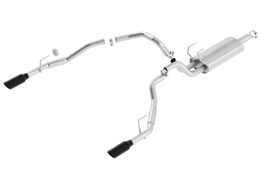 Borla 09-17 Dodge Ram 1500 5.7L V8 3in to Dual 2.5in Single Round Rolled Angle-Cut S-type Exhaust - My Store