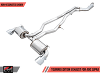 AWE 2020 Toyota Supra A90 Non-Resonated Touring Edition Exhaust - 5in Chrome Silver Tips - My Store