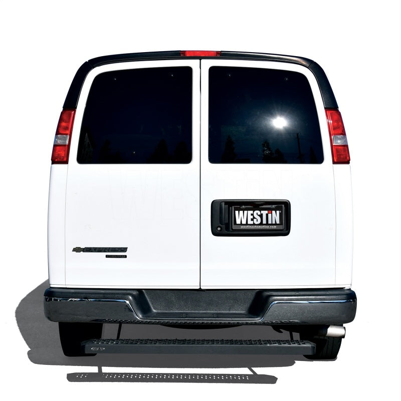 Westin Ford Transit Van 150/250/350 (Single 54in. Pass Door) Grate Steps Running Boards - Tex. Blk - Mammoth Racing -