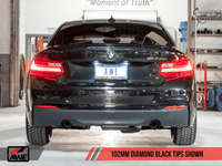AWE Tuning BMW F22 M235i / M240i Touring Edition Axle-Back Exhaust - Diamond Black Tips (90mm) - My Store