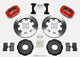 Wilwood Forged Dynalite Front Hat Kit 12.19in Drilled Red 2002 Mitsubishi Lancer - My Store