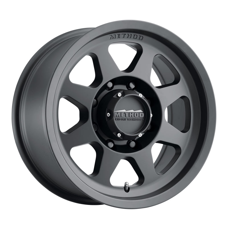 Method Mr701 17x8.5 0mm Offset 8x6.5 130.81mm CB Matte Black Wheel - Mammoth Racing -