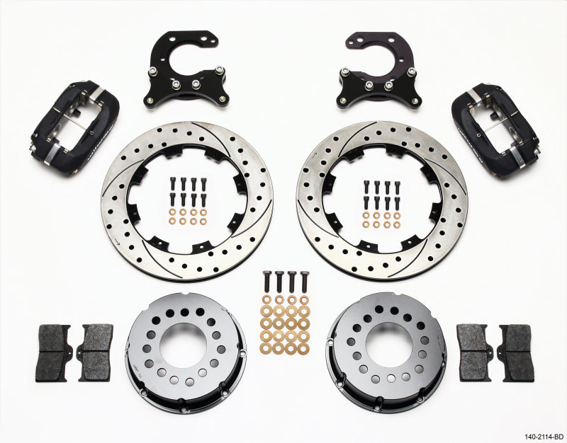 Wilwood Forged Dynalite P/S Rear Kit Drilled Rotor Big Ford 2.54in Offset - My Store