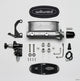 Wilwood HV Tandem M/C Kit w L/H Bracket & Prop Valve - 1 1/8in Bore - My Store