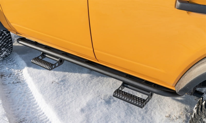 N-Fab RKR Step System 2021 Ford Bronco 4 Door - Tex. Black - 1.75in - Mammoth Racing -