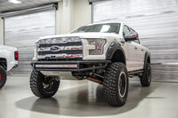 N-Fab M-RDS Front Bumper 15-17 Ford F150 - Tex. Black w/Silver Skid Plate - Mammoth Racing -