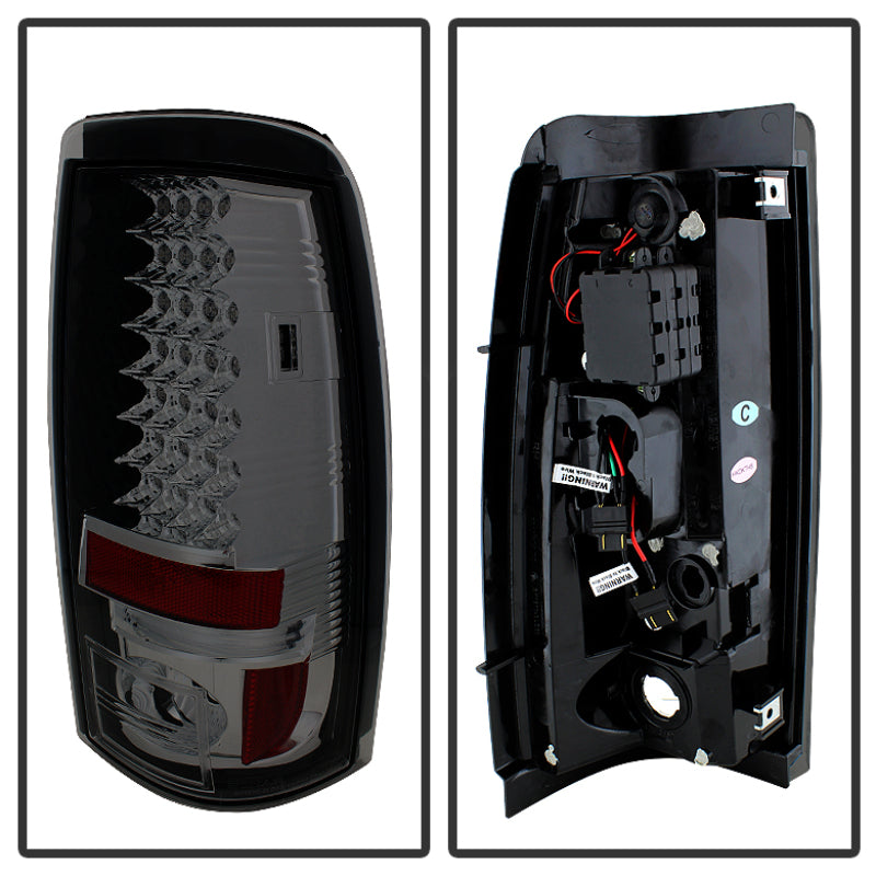 Spyder Chevy Silverado 1500 03-06 (Does Not Fit Stepside)LED Tail Lights Smke ALT-YD-CS03-LED-SM - Mammoth Racing -
