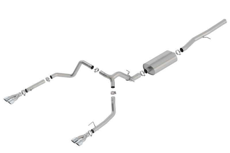 Borla 19 Chevrolet Silverado/GMC Sierra 1500 6.2L SS Touring Catback Exhaust - Square Chrome Tips - My Store