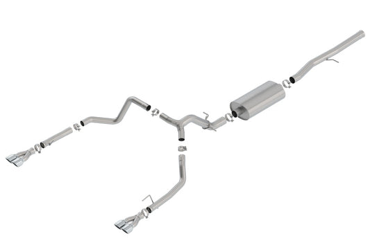 Borla 19 Chevrolet Silverado/GMC Sierra 1500 6.2L SS Touring Catback Exhaust - Square Chrome Tips - My Store