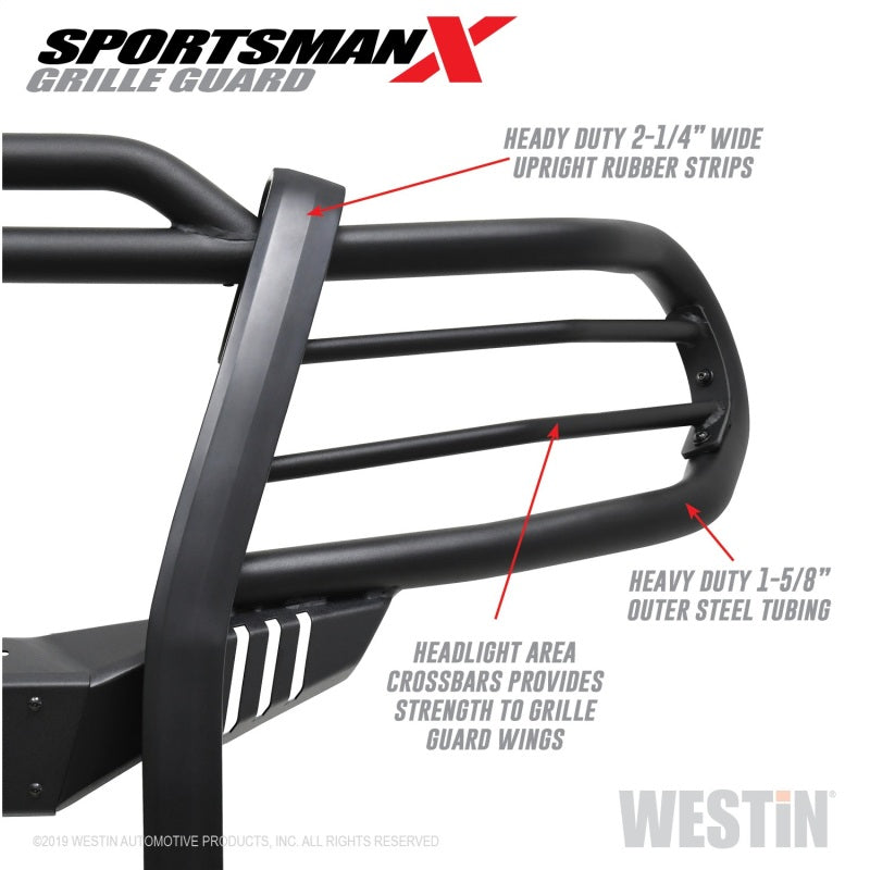 Westin 12-20 Nissan Frontier Sportsman X Grille Guard - Textured Black - Mammoth Racing -