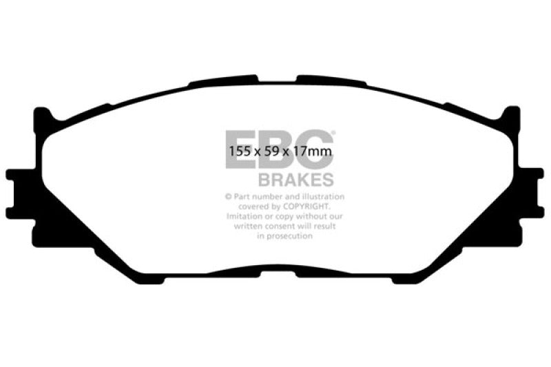 EBC 06-08 Lexus IS250 2.5 Yellowstuff Front Brake Pads - My Store