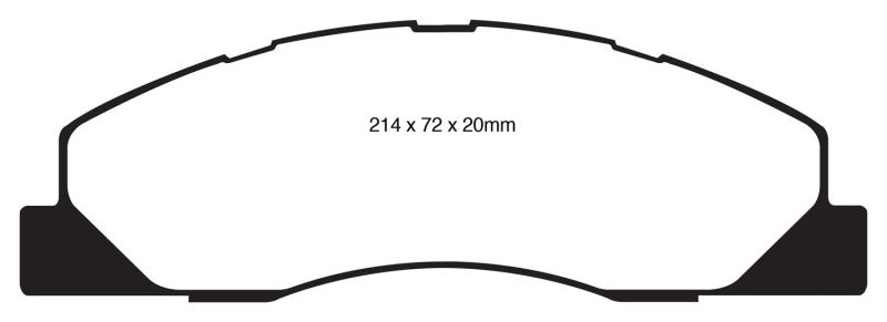 EBC 09-11 Dodge Ram 2500 Pick-up 5.7 2WD/4WD Greenstuff Front Brake Pads - My Store