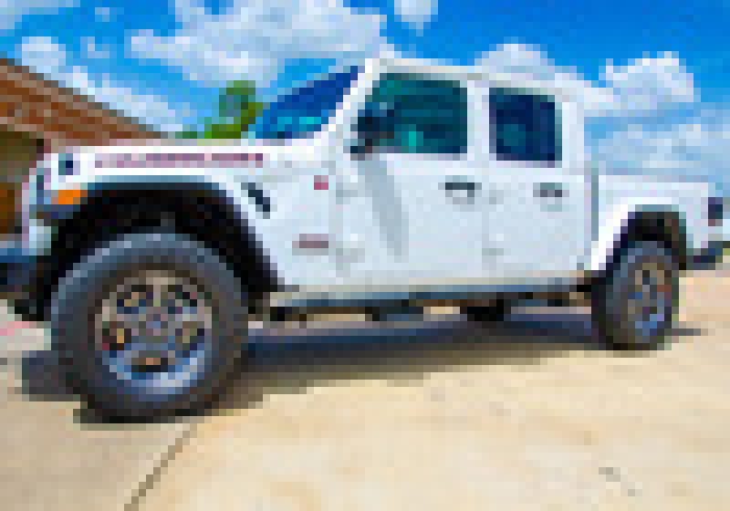N-Fab RKR Step System 2019 Jeep Wrangler JT 4 Door Truck Full Length - Tex. Black - 1.75in - Mammoth Racing -