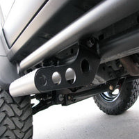 N-Fab RKR Step System 04-06 Jeep Wrangler Unlimited TJ 2DR - Full Length - Tex. Black - 1.75in - Mammoth Racing -