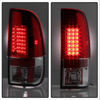 Spyder Ford F150 side 97-03/F250/350 Duty 99-07 LED Tail Lights Red Clear ALT-YD-FF15097-LED-RC - Mammoth Racing -