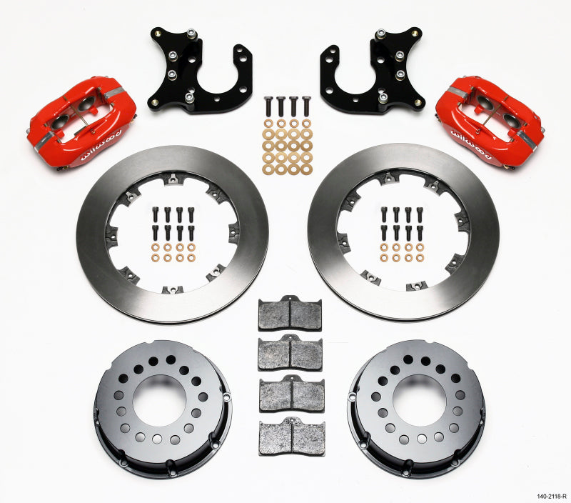 Wilwood Forged Dynalite P/S Rear Kit Red Big Ford 2.36in Offset - My Store