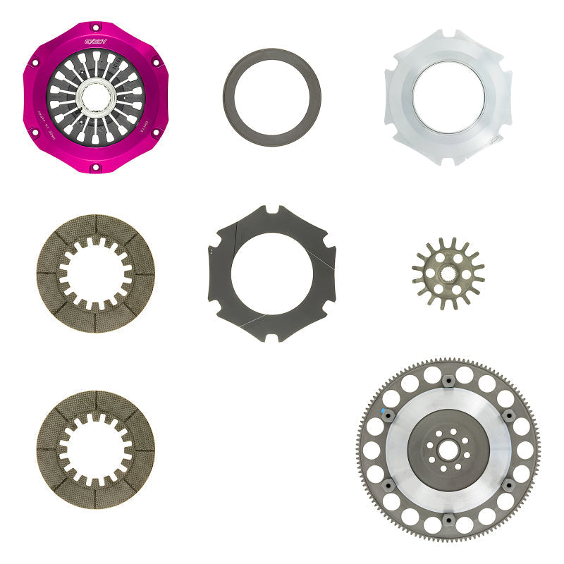Exedy 2005-2005 Saab 9-2x Aero H4 Hyper Twin Carbon-R Clutch Rigid Disc Pull Type Cover - Mammoth Racing -