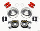 Wilwood D154 P/S Park Brake Kit Red 12 Bolt 2.75in offset Staggered Shock - Mammoth Racing -